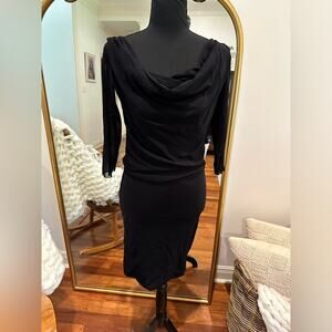 Fuzzi Cowl Neck Bodycon dress